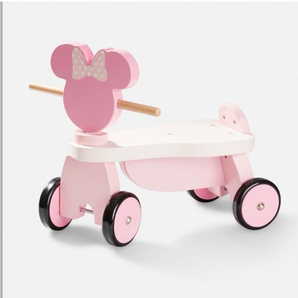 Disney Minnie Mouse Wooden Ride-On Scooter Toy 18-36m